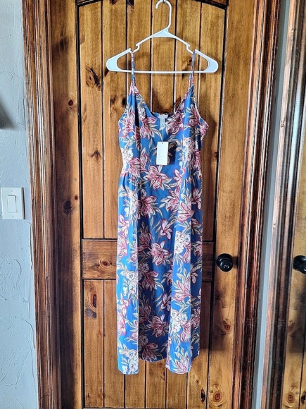 a new day Floral Maxi Dress in Blue & Red Size Medium